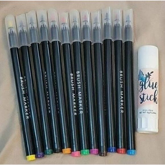 Scrapbooking Kit with Notebook, Stickers, Pens, Stamps, Rolls, and Glue - Picture 9 of 12